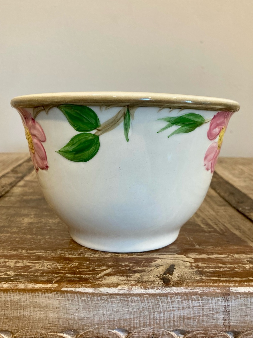 Franciscan Earthenware Hand-Painted Desert Rose 6” Mixing Bowl 1960s Vintage USA - Picture 7 of 16